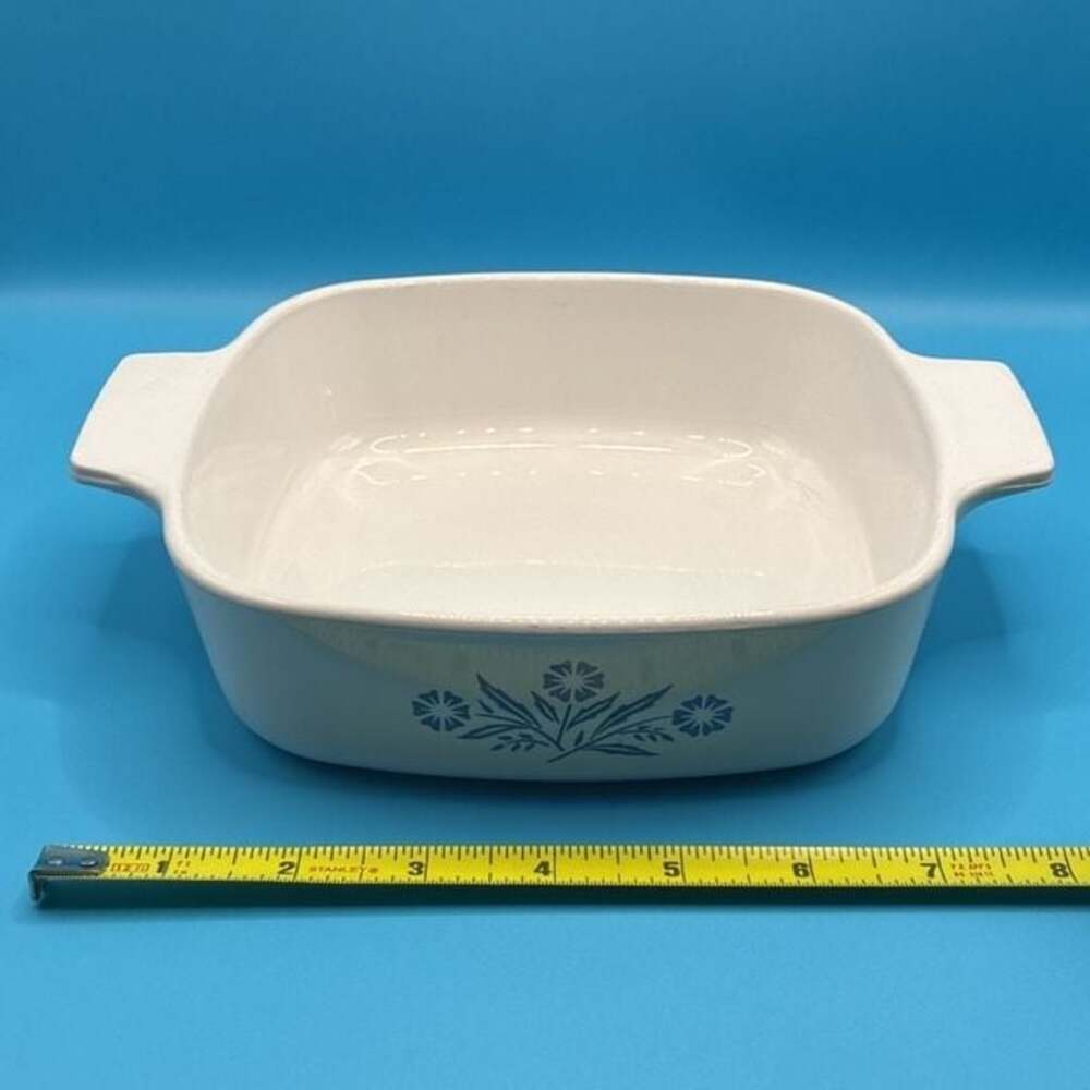CorningWare Blue Cornflower 1 Quart Casserole Baking Dish A-1-B No Lid